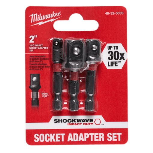 MILWAUKEE 48-32-5033 3PC SOCKET ADAPTER SET