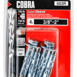 COBRA 603R SUPERSLEEVE 3/8''X2'' (4)