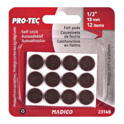 MADICO 23149 PROTEC 1/2Â€ M-D FELT ROUND BROWN