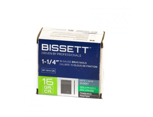 BISSETT BF-SB16125 SB16 1-1/4'' F/NAILS 2.5M