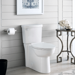 AMERICAN STANDARD CLEAN CONCEALED TRAP RIGHT HEIGHT ROUND FRONT COMPLETE TOILET (D)