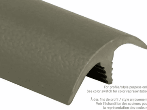 M-D PRO FPCM1111BGE12 1-1/2" (3.8 CM) NARROW LEG VINYL T CAP - EMBOSSED - BEIGE - (ST-049) - 1/4" (6.4 MM) H X 1/8" (3.2 MM) W X 12 FT. (3.7 M) L