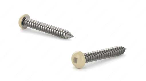 RELIABLE PKAAL658VP 6X5/8 PH SOCKET TYPE A METAL SCREW ALMOND 100 PCS