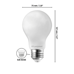 LUMINUS PLF1412W LED 15W A21 FILAMENT WHITE 2700K 1/PK X 6/CASE (D)