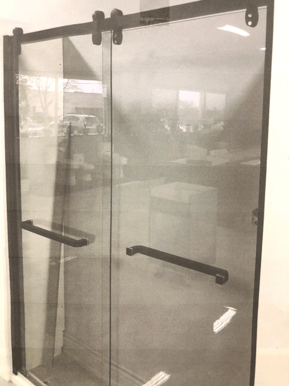 TZO FRAMELESS GLASS BATHTUB SLIDING DOOR WITH CHROME HARDWARE 60IN X 61IN 5698212-2-6061-CH
