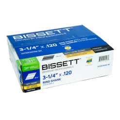 BISSETT S3112R120HDG-3M 3-1/4'' x 0.120 RING Shank Stick Nail 3M