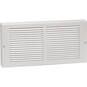 IMPERIAL RG0086 BASEBOARD RETURN AIR GRILLE - STEEL - WHITE - 24-IN W X 8-IN H X 7/8-IN WALL PROJECTION
