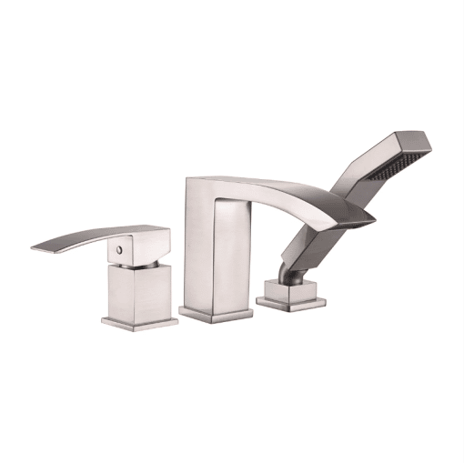 KODAEN F33103CP SATRO THREE HOLE DECK MOUNTED BATHTUB FAUCET