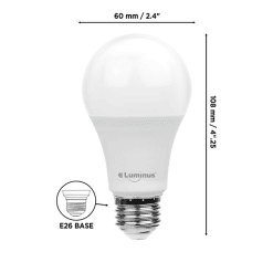 LUMINUS PLYC14322 LED 15W A19 2700K 2/PK X 6/CASE (1277607)
