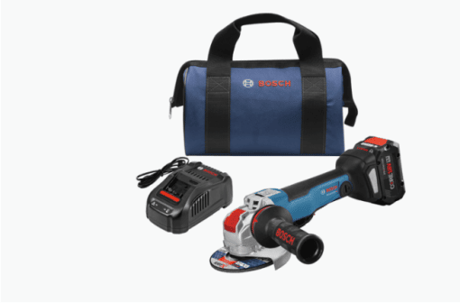 BOSCH GWX18V-50PCB14 18V X-LOCK BRUSHLESS CONNECTED-READY 4-1/2 IN. – 5 IN. ANGLE GRINDER KIT WITH (1) CORE18V 8.0 AH PERFORMANCE BATTERY
