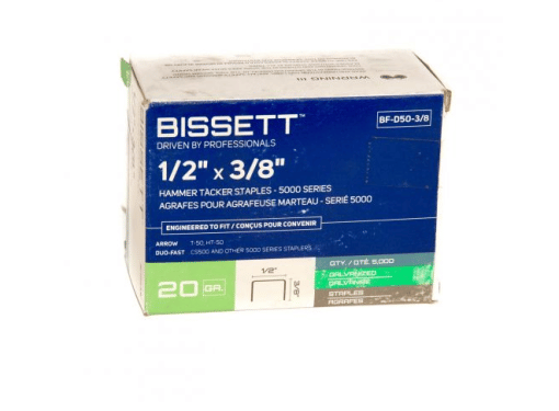 BISSETT BF-D50-5/16 HAMMER TACKER STAPLES 5000 SERIES single