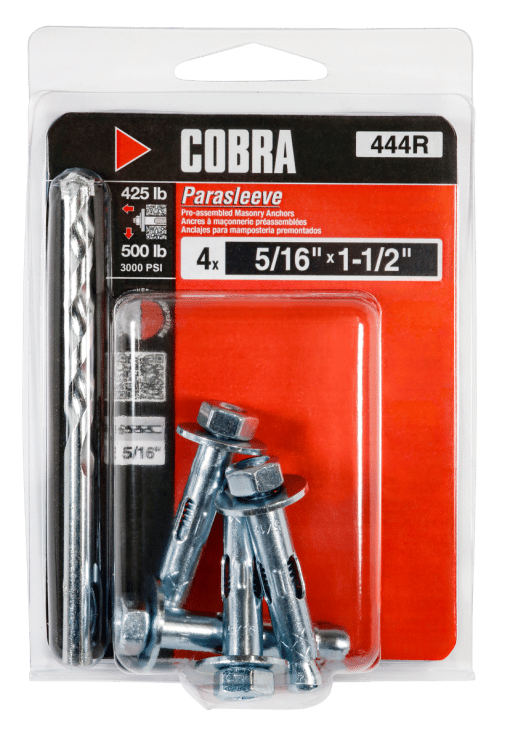 COBRA 444R PARASLEEVE 5/16''X1 1/2'' (4)