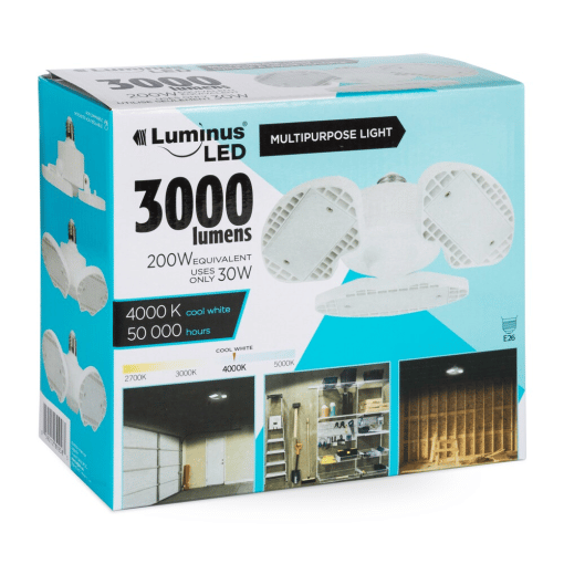 LUMINUS MINI MULTI-LIGHT LED 30W 3000 LUMENS 1/PK