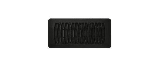 IMPERIAL RG3475 4" X 10" BLACK LOUVERED POLYSTYRENE FLOOR REGISTER