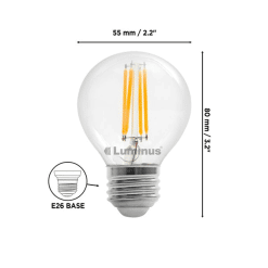 LUMINUS PLF1602 LED G16 FIL E26 2700K 1/PK X 6/CASE