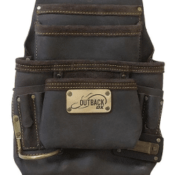 OX TOOLS OX-P263701 Pro 10-Pocket Tool/Fastener Pouch, Oil-Tanned Leather