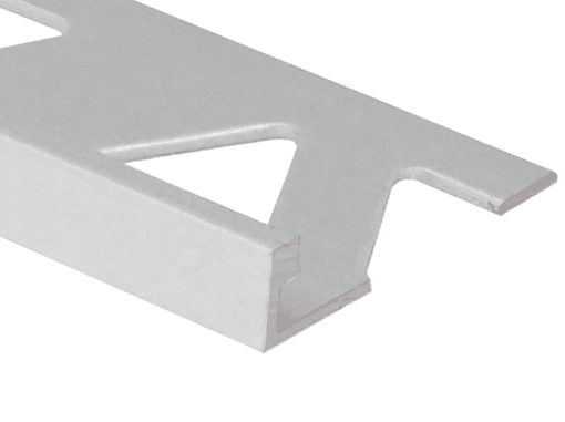 PROVA CM2152SCA12 FLAT TILE EDGE - SATIN CLEAR ANODIZED (SCA) - 1/2 IN. (12.5 MM) X 12 FT.