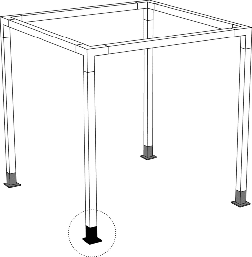 LINX  LX015 UNIFIT 6X6  SIMPLIFIED PERGOLA SYSTEM