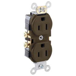 LEVITON 0CR15 WH REC DUP INDENTED 2PO 3WI 5-15R
