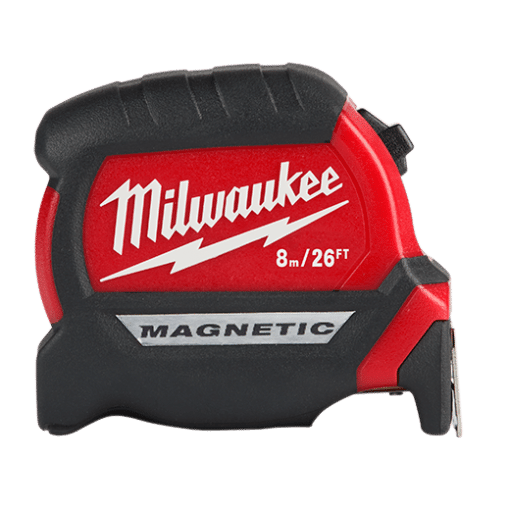 MILWAUKEE 48-22-0326 8M/26' COMPACT MAG TAPE - 12’ SO