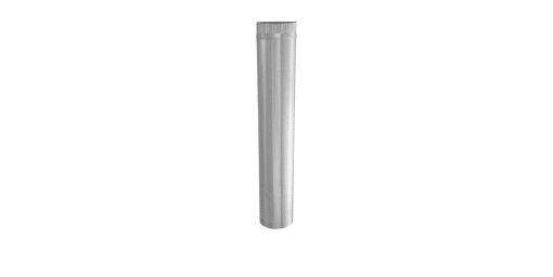 IMPERIAL GV0370 ROUND PIPE - 5-IN X 30-IN - GALVANIZED 26-GAUGE STEEL