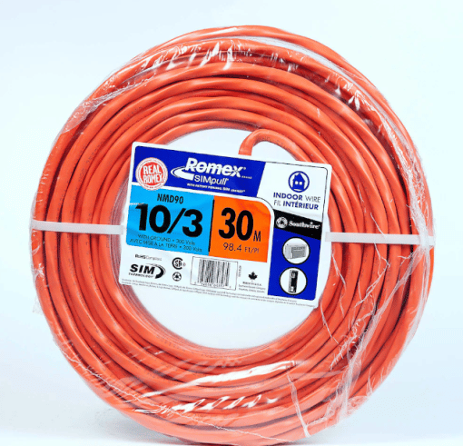 Southwire 10/3 NMD90 30M Romex SIMpull Electrical Wire - Orange