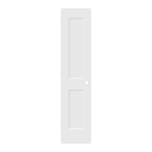 2 PANEL SHAKER HOLLOW DOOR PRE MACHINED 18" X 80" X 1 3/8" RIGHT HAND