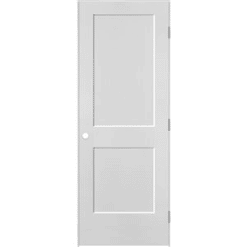 2 PANEL SQUARE HOLLOW DOOR PRE MACHINED 28" X 80" X 1 3/8" RIGHT HAND