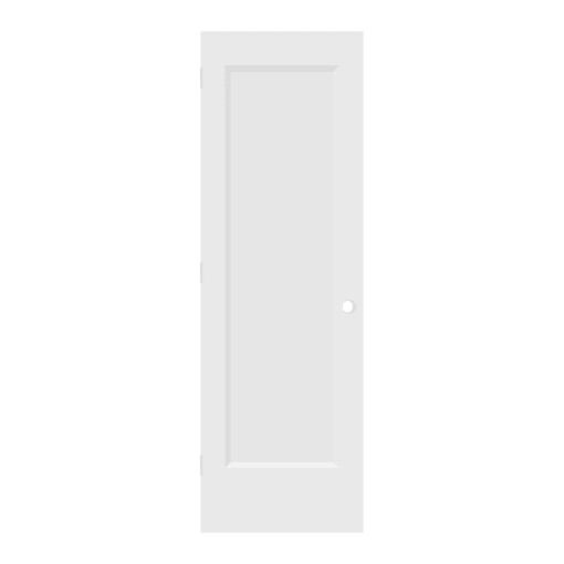 1 PANEL SHAKER HOLLOW DOOR PRE MACHINED 26" X 80" X 1 3/8" RIGHT HAND