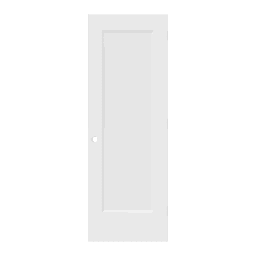 1 PANEL SHAKER HOLLOW DOOR PRE MACHINED 28" X 80" X 1 3/8" LEFT HAND