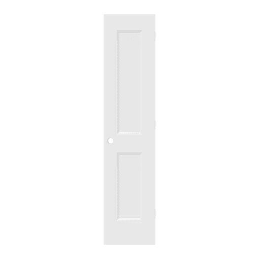 2 PANEL SHAKER HOLLOW DOOR PRE MACHINED 18" X 80" X 1 3/8" LEFT HAND