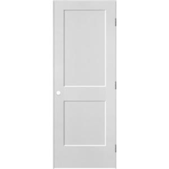 2 PANEL SQUARE HOLLOW DOOR PRE MACHINED 34" X 80" X 1 3/8" RIGHT HAND