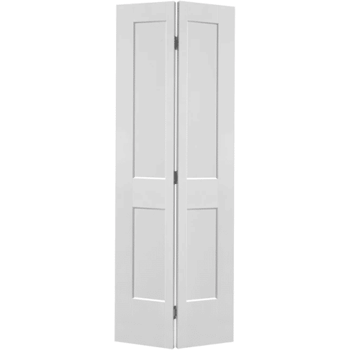 BIFOLD 2 PANEL SHAKER HOLLOW DOOR 32" X 80" X 1 3/8" (TRACK HARDWARE INCLUDED)
