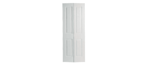 BIFOLD 2 PANEL SQUARE HOLLOW DOOR 36" X 80" X 1 3/8"  (TRACK HARDWARE INCLUDED)