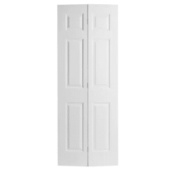 BIFOLD 6 PANEL HOLLOW DOOR 36" X 80" X 1 3/8" (TRACK HARDWARE INCLUDED)