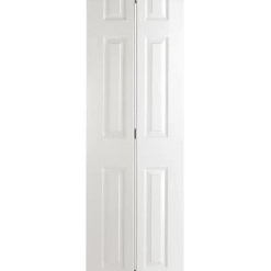 BIFOLD 6 PANEL HOLLOW DOOR 32" X 80" X 1 3/8" (TRACK HARDWARE INCLUDED)