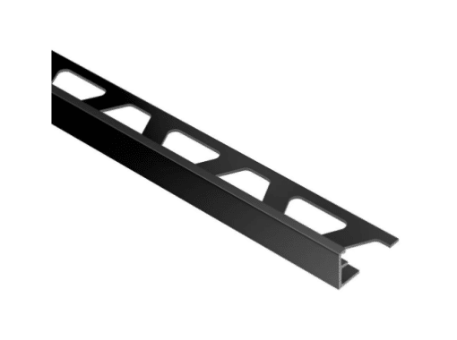 52SBK08 FLAT TILE EDGE SATIN BLACK 1/2 IN (12.5 MM) X 8 FT