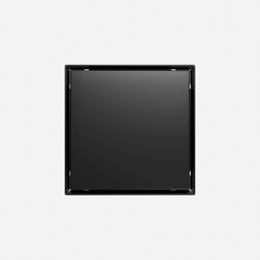 TZO QD02S-MB6 6 INCH TILE IN/SOLID MATTE BLACK SQUARE SHOWER DRAIN