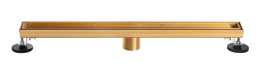 TZO D02S-BG24 24 INCH TILE IN/SOLID BRUSHED GOLD LINEAR SHOWER DRAIN
