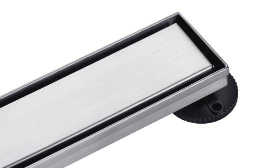 TZO D02S-BS36 36 INCH TILE IN/SOLID BRUSHED STAINLESS LINEAR SHOWER DRAIN