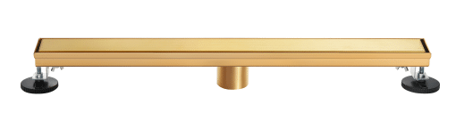 TZO D02S-BG36 36 INCH TILE IN/SOLID BRUSHED GOLD LINEAR SHOWER DRAIN