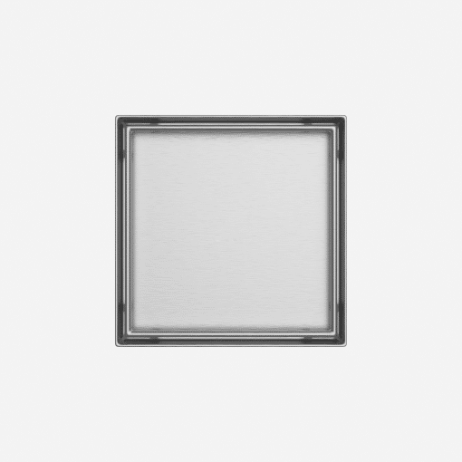 TZO QD02S-BS6 6 INCH TILE IN/SOLID BRUSHED STAINLESS SQUARE SHOWER DRAIN