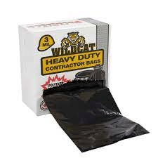 WILD CAT HEAVY DUTY CONTRACTOR BAGS 3 MIL 158L 32 BAGS/BOX