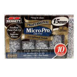 BENNETT 10X4 MP15 10 Pack 4'' Microfiber Roller 15mm