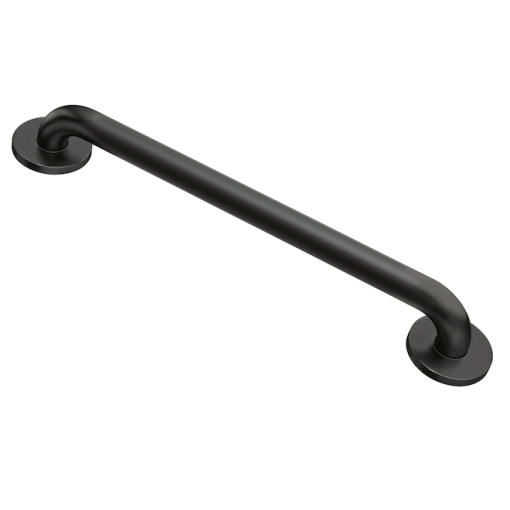 MOEN L8718BL MOEN HOME CARE MATTE BLACK  18" CONCEALED SCREW GRAB BAR