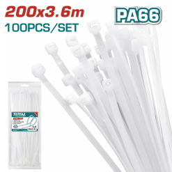 TOTAL TOOLS THTCT2001 8" NYLON CABLE TIES