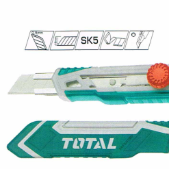 TOTAL TOOLS THT511826 SNAP-OFF BLADE KNIFE(WHEEL BUTTON)