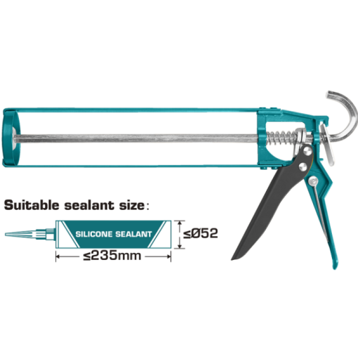 TOTAL TOOLS THT21309 9" SKELETON CAULKING GUN