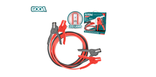 TOTAL TOOLS PBCA16008L 600AMP BOOSTER CABLE WITH LAMP