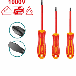 TOTAL TOOLS THTIS036 3 PCS INSULATED SCREWDRIVER SET (VDE CERTIFIED)